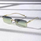 Chic Rimless Square Glasses