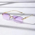 Chic Rimless Square Glasses